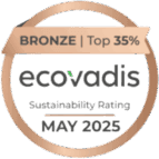EcoVadis Bronze Sustainability Rating, Top 35%, May 2025